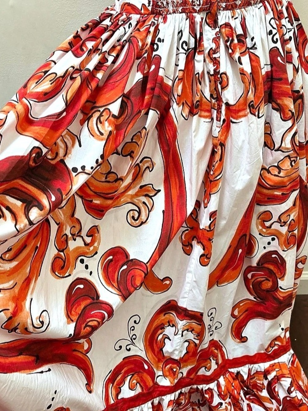 Dolce & Gabbana Majolica Maxi Dress size 6/8 US - Picture 3 of 5